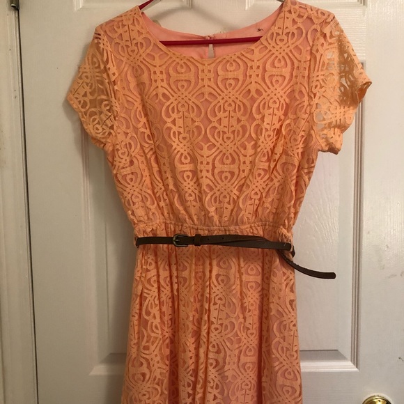 Coral forever21 Babydoll Dress - Picture 3 of 5